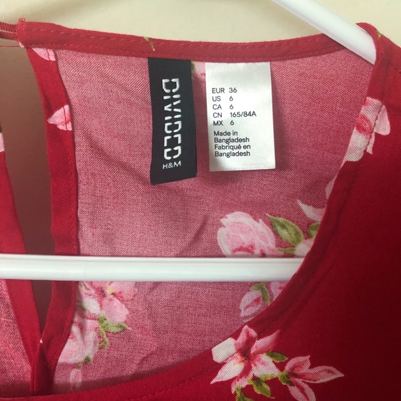 H&M Red Floral Dress - Picture 3 of 5